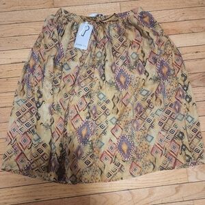 NWT Juste Cle Girls Skirt Size 15 Yrs Multicolor Adjustable Waist